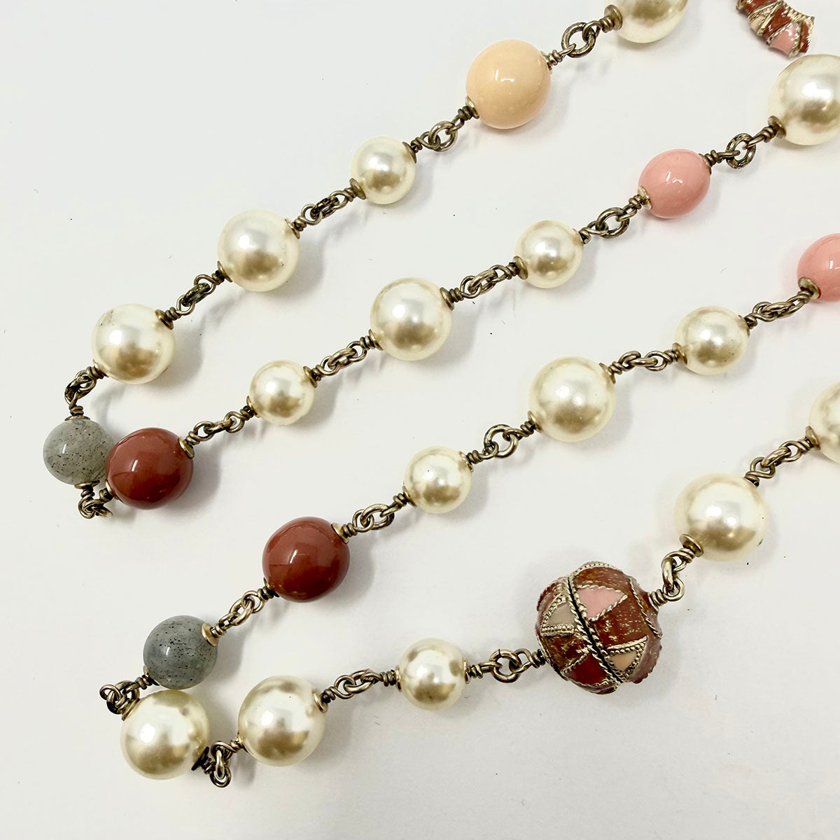 Chanel Double Layered Faux Pearl Necklace