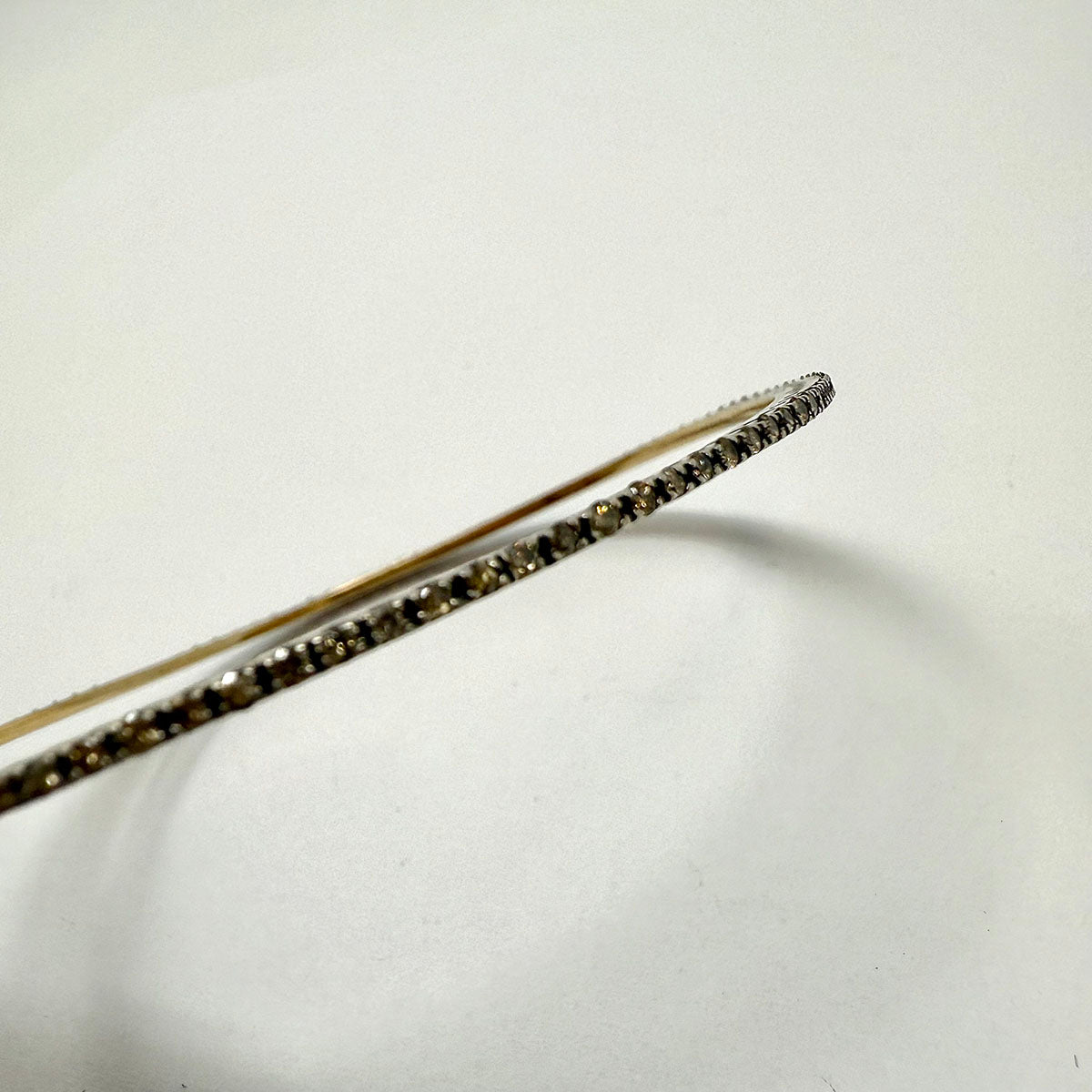 Sterling Silver Diamond Bangle