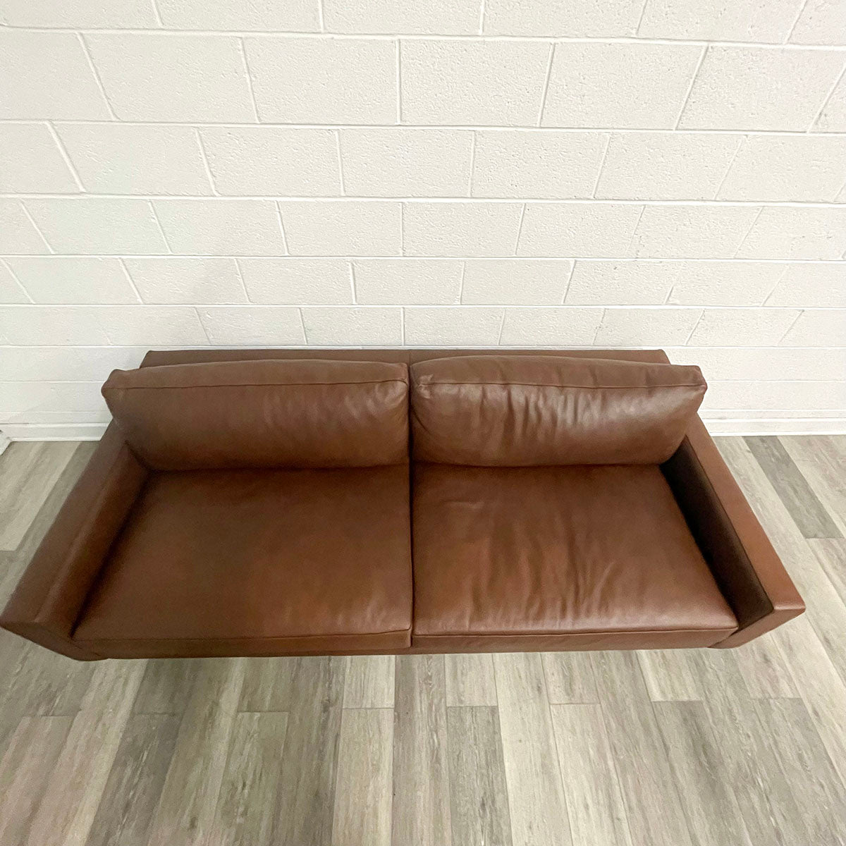 Room & Board Brown  Leather Sofa