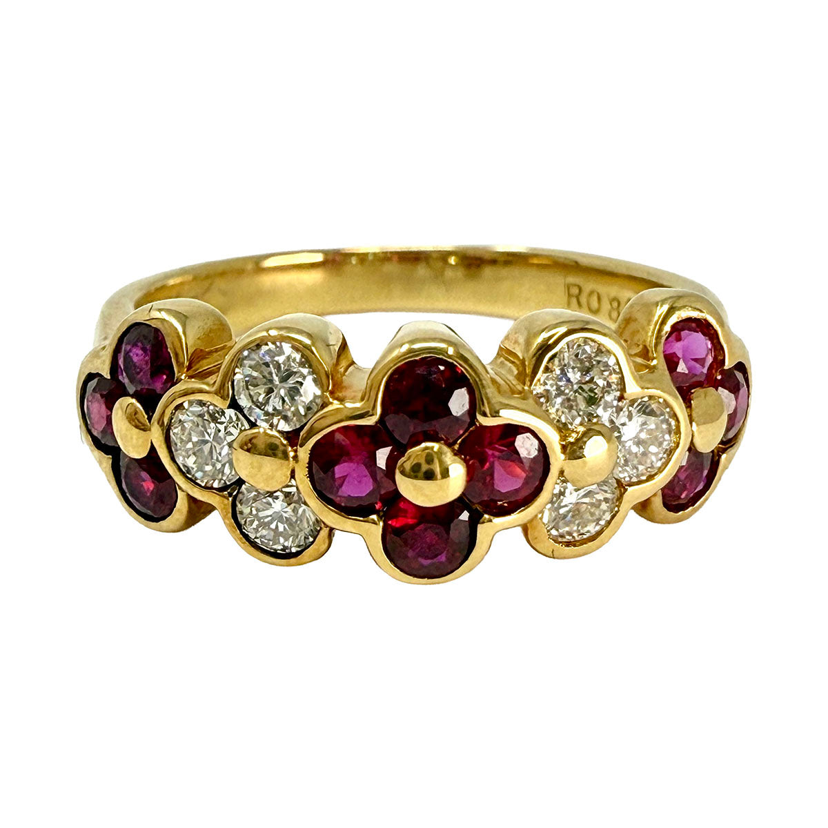 18K Ruby and Diamond Ring