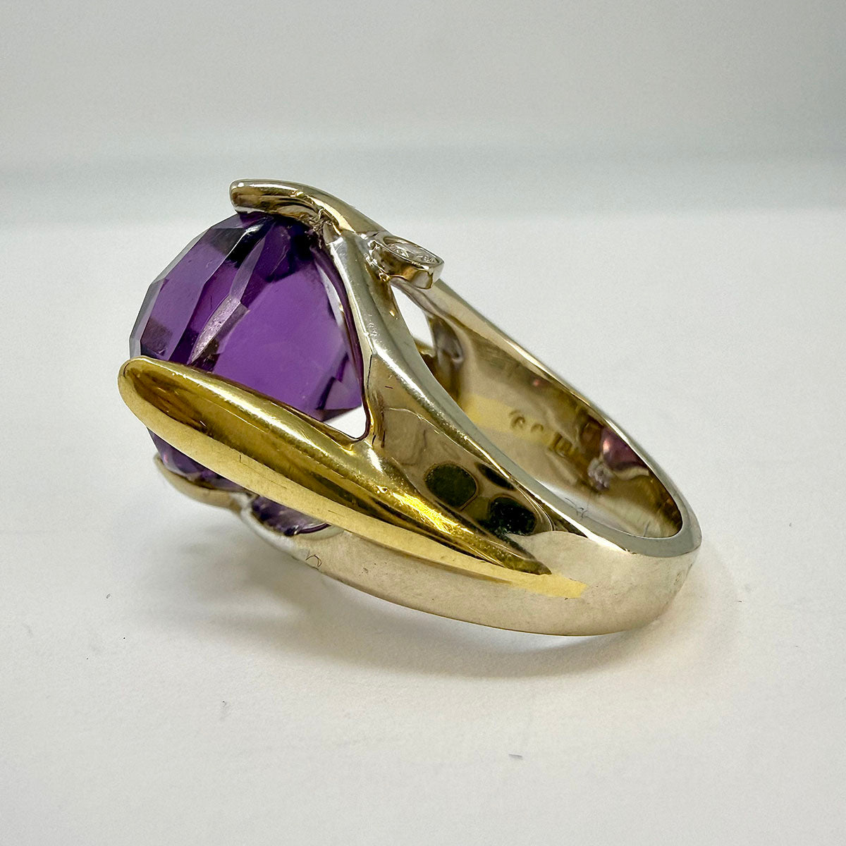 Amethyst and Diamond Ring