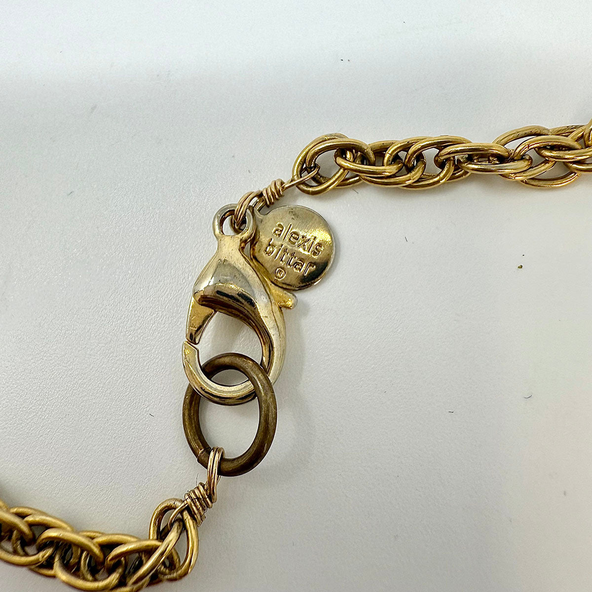 Alexis Bittar Gold-tone and Lucite Necklace