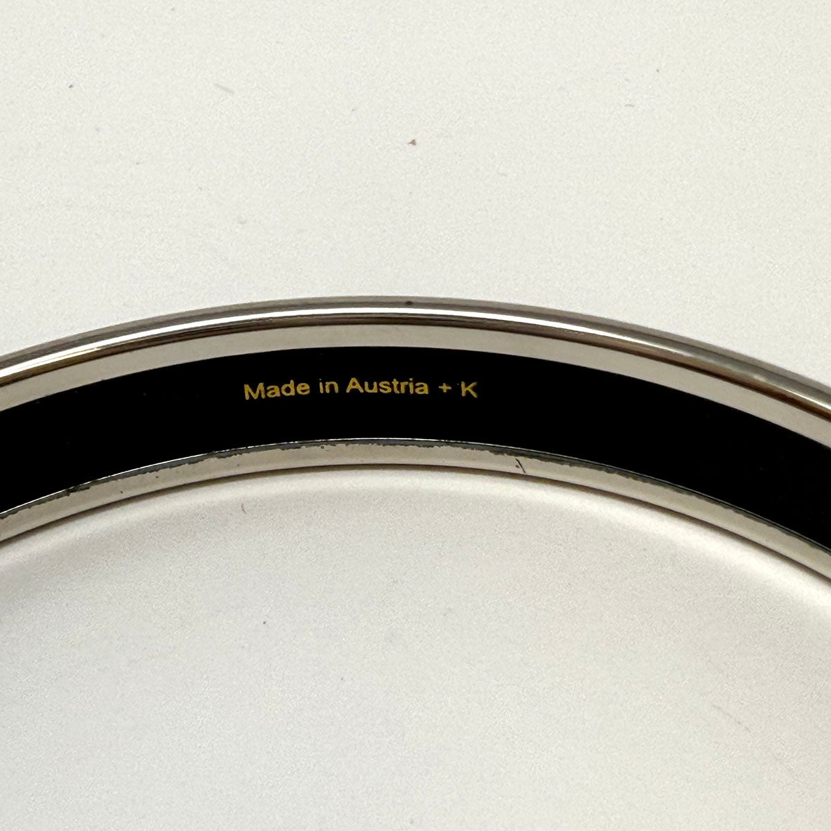Hermes Narrow Enamel Bangle Bracelet
