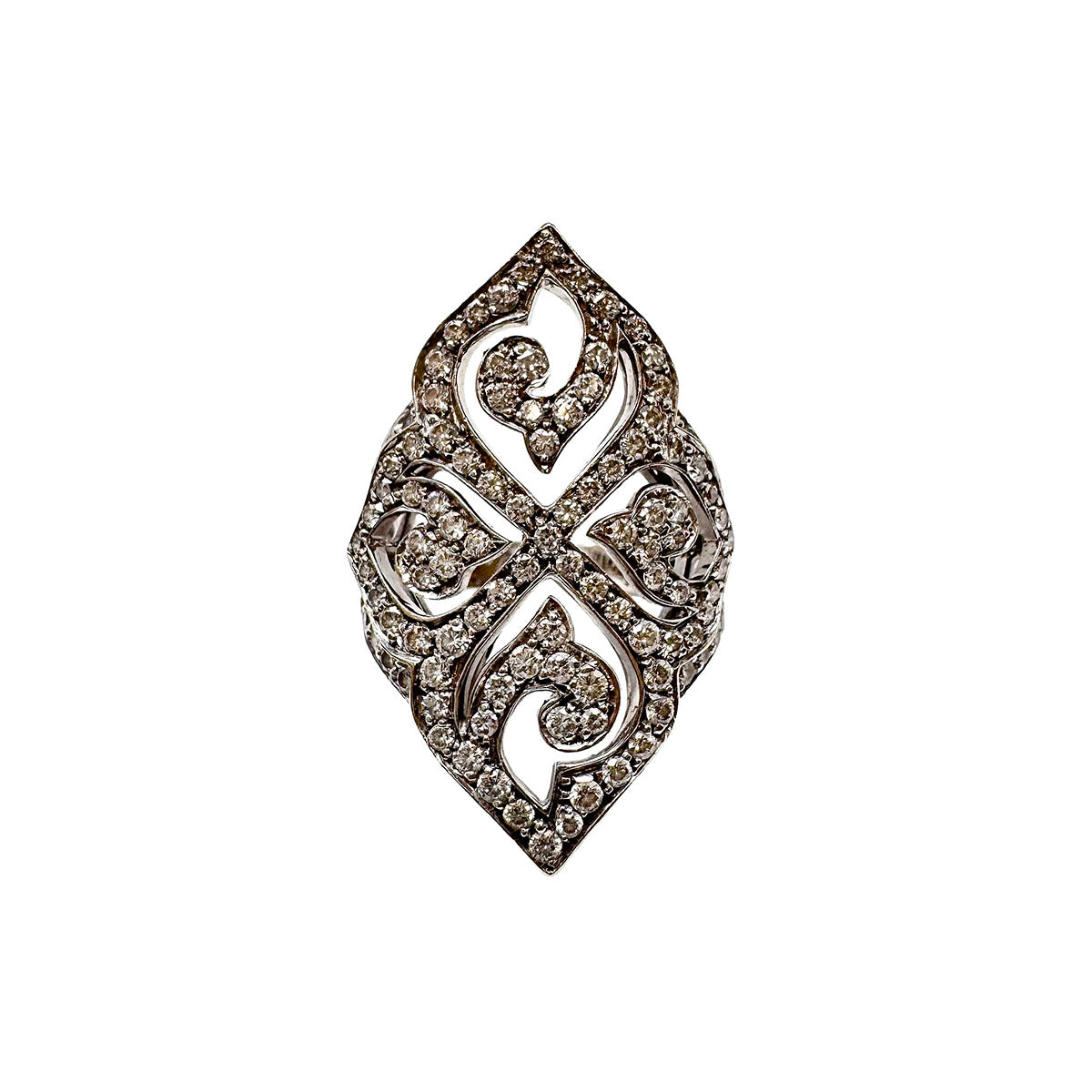Luca Carati 18K White Gold Diamond Ring