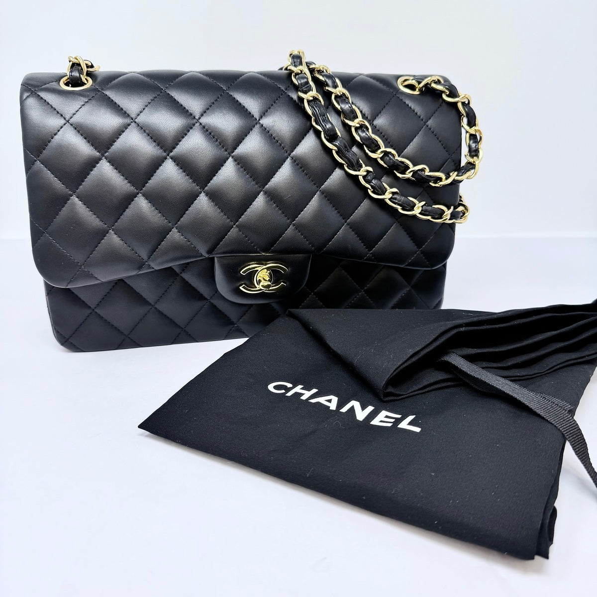 Chanel Quilted Jumbo Double Flap Bag