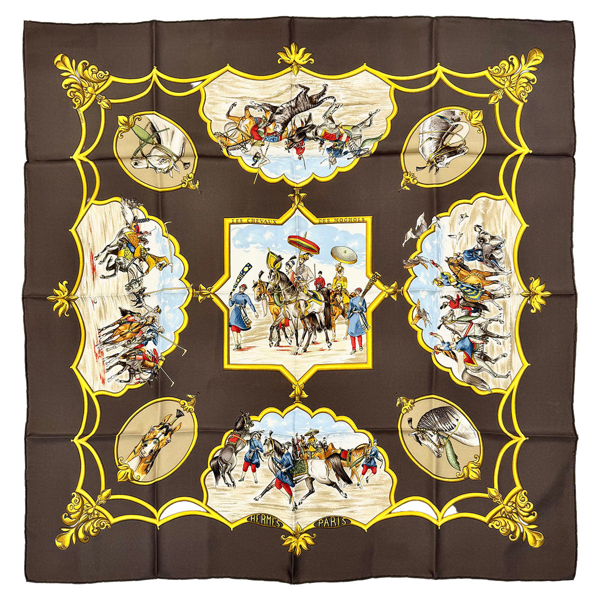 Hermes "Les Chevaux des Moghols" Scarf