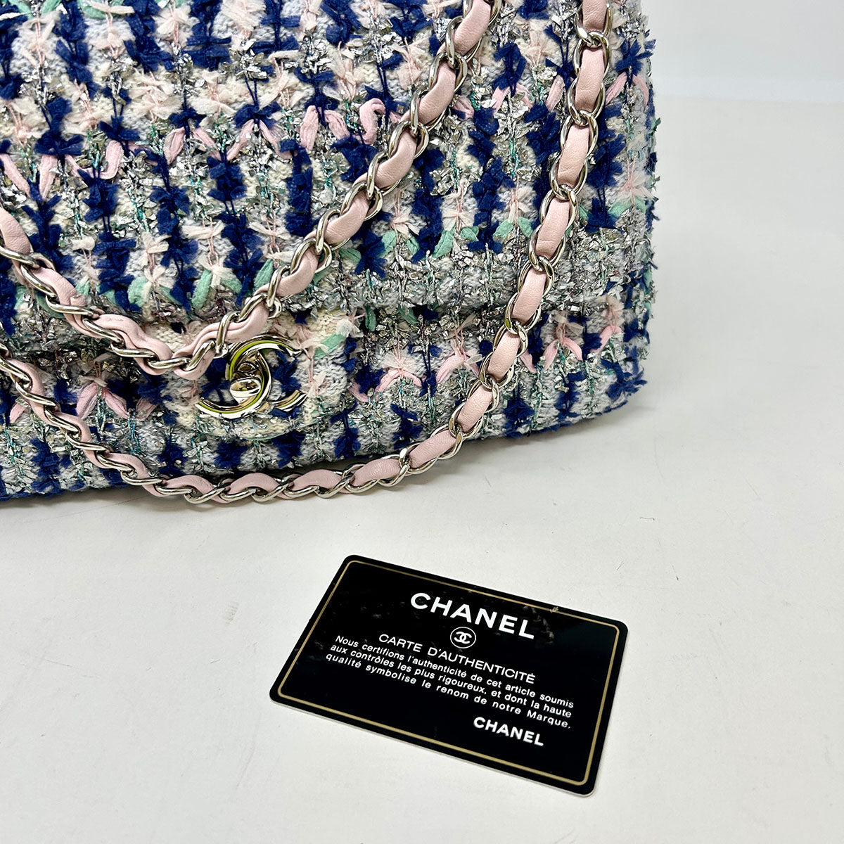 Chanel Tweed Single Flap Bag