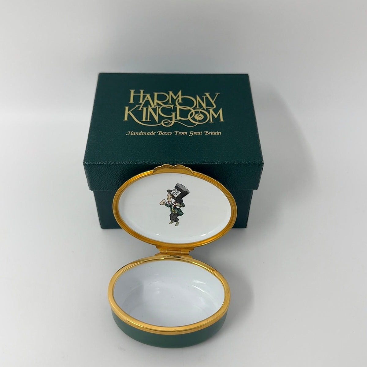 Trinket Box "Alice in Wonderland" Worcestershire Handpainted