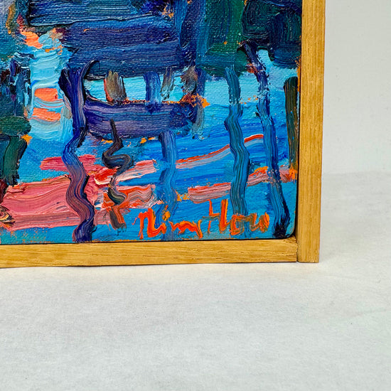 "San Francisco Harbor" Painting Signed
