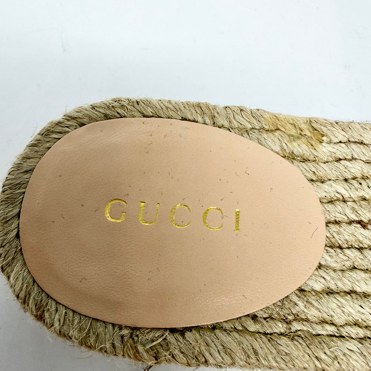 Gucci Interlocking GG Logo Canvas Espadrille