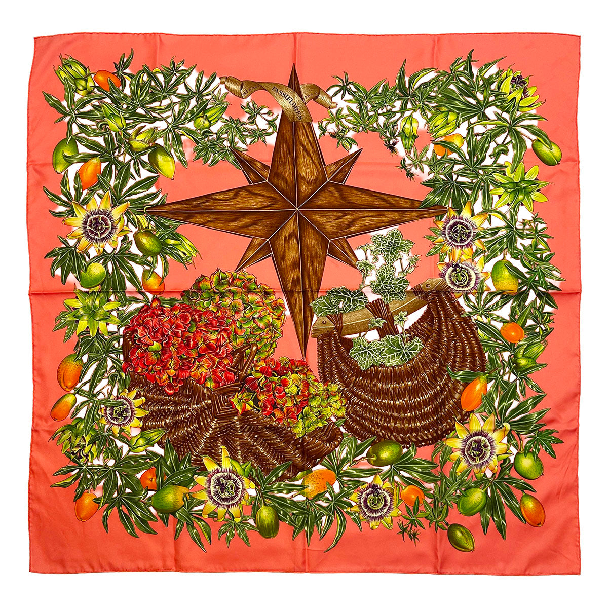 Hermes "Passiflores" Scarf