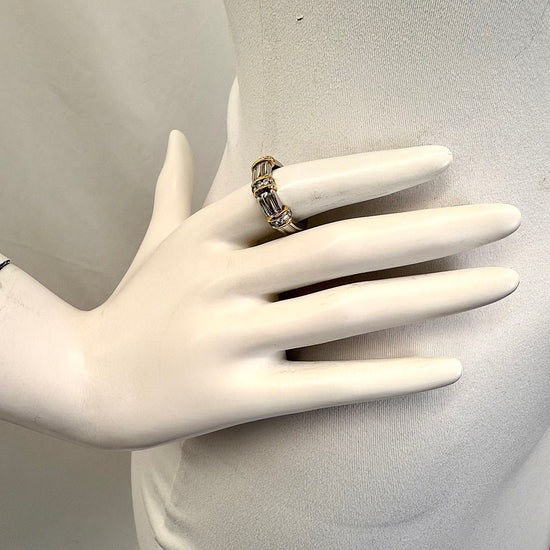 Winward Platinum and 18K Gold Ring with Diamonds