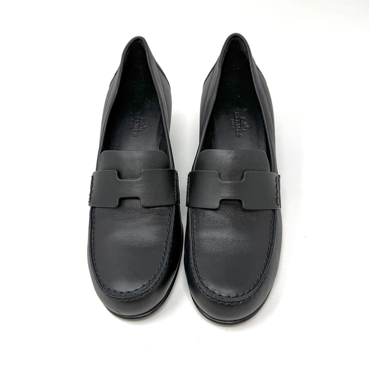 Hermes Intemporelle 50 H Logo Pumps