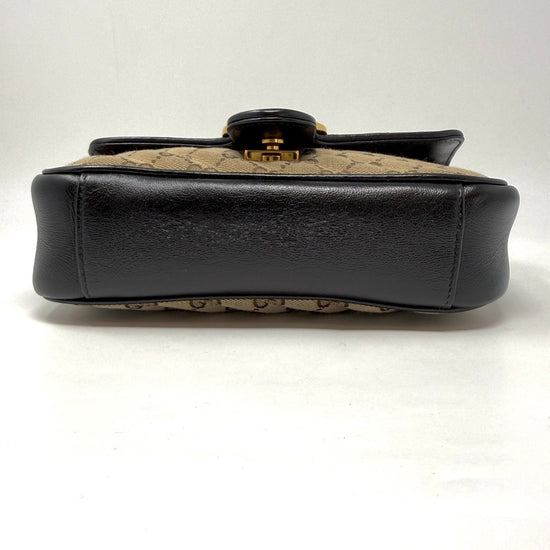 Gucci Monogram Matelasse Diagonal Marmont Shoulder Bag