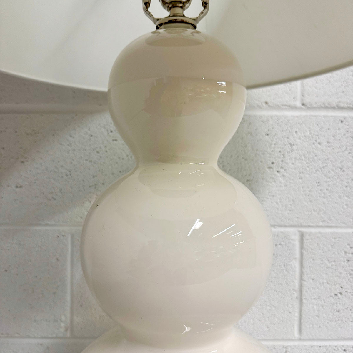Triple Gourd Ceramic Buffet Lamp