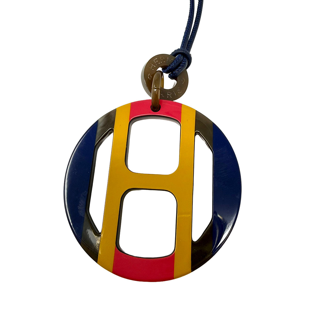Hermes "H Equipe" Pendant Necklace