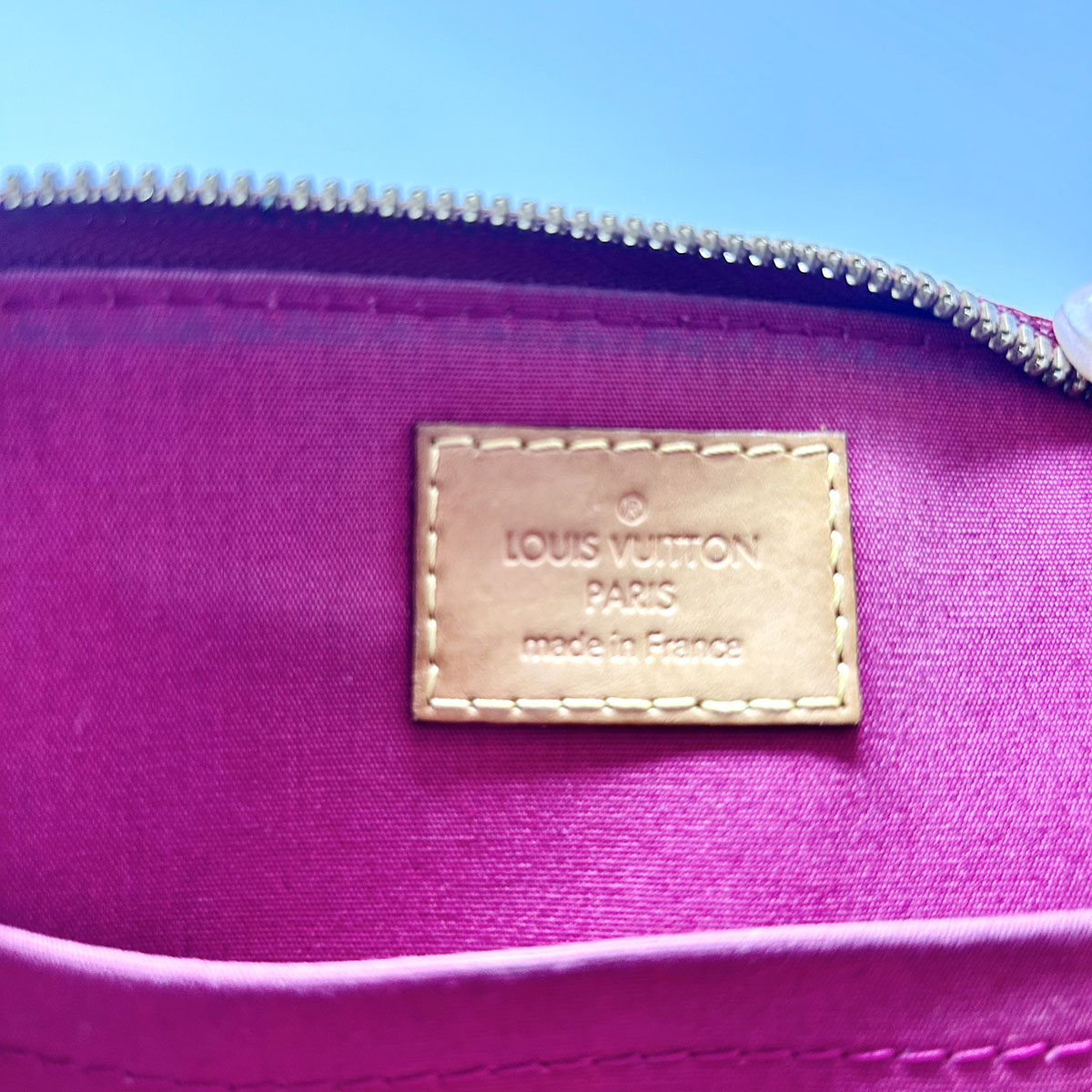 Louis Vuitton 2013 Monogram Vernis Alma BB Handle Bag