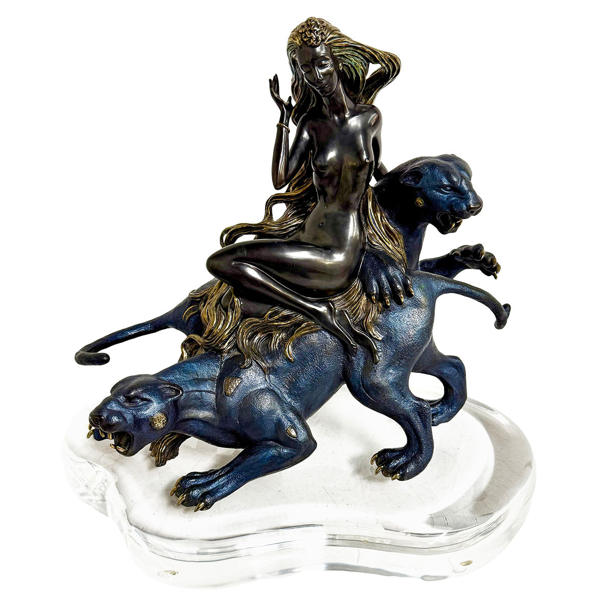 "Mountain Ghost" Bronze Sculpture AP 22/50 Signed with Acrylic Base