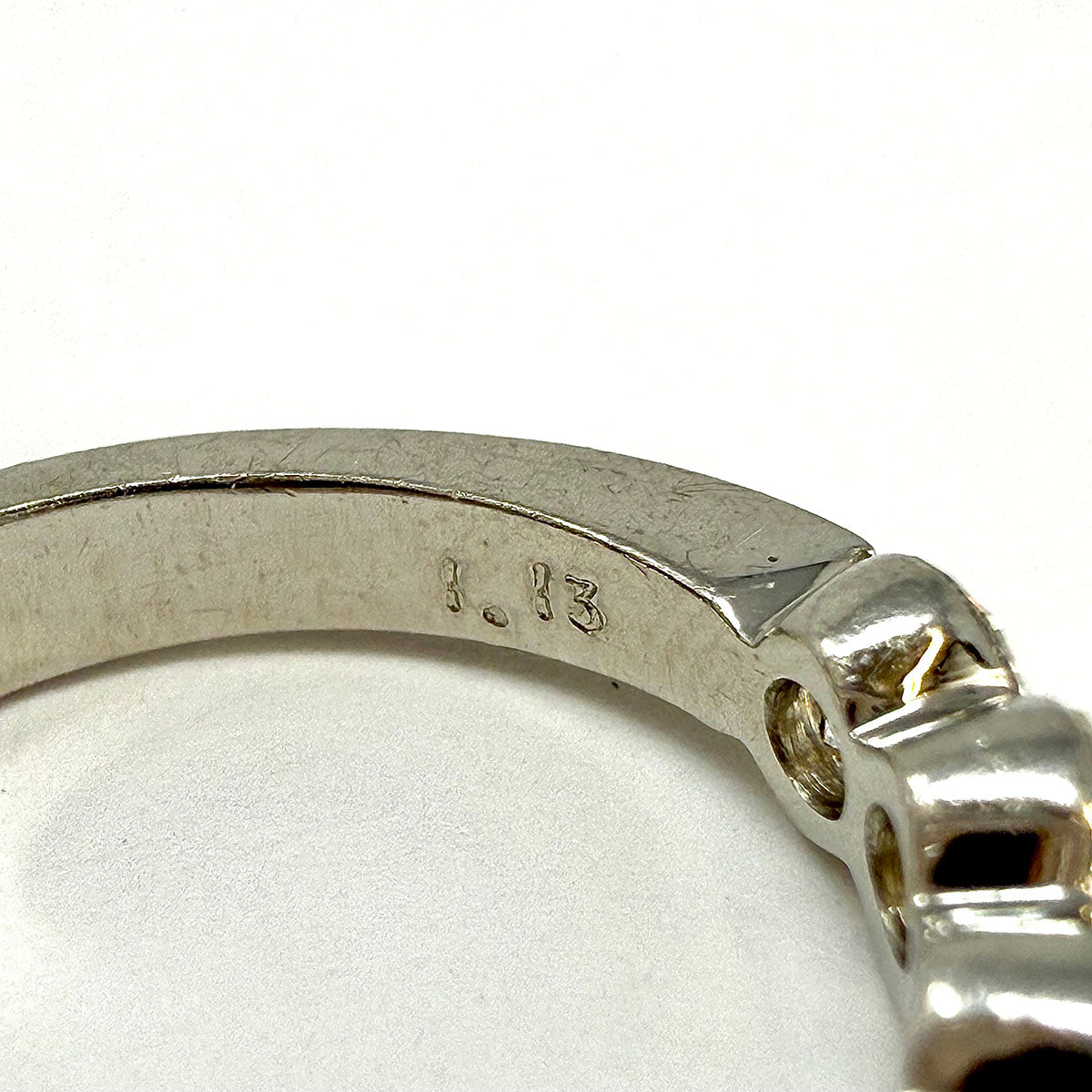 Bez Ambar Platinum Ring with 5 Full Cut Diamonds