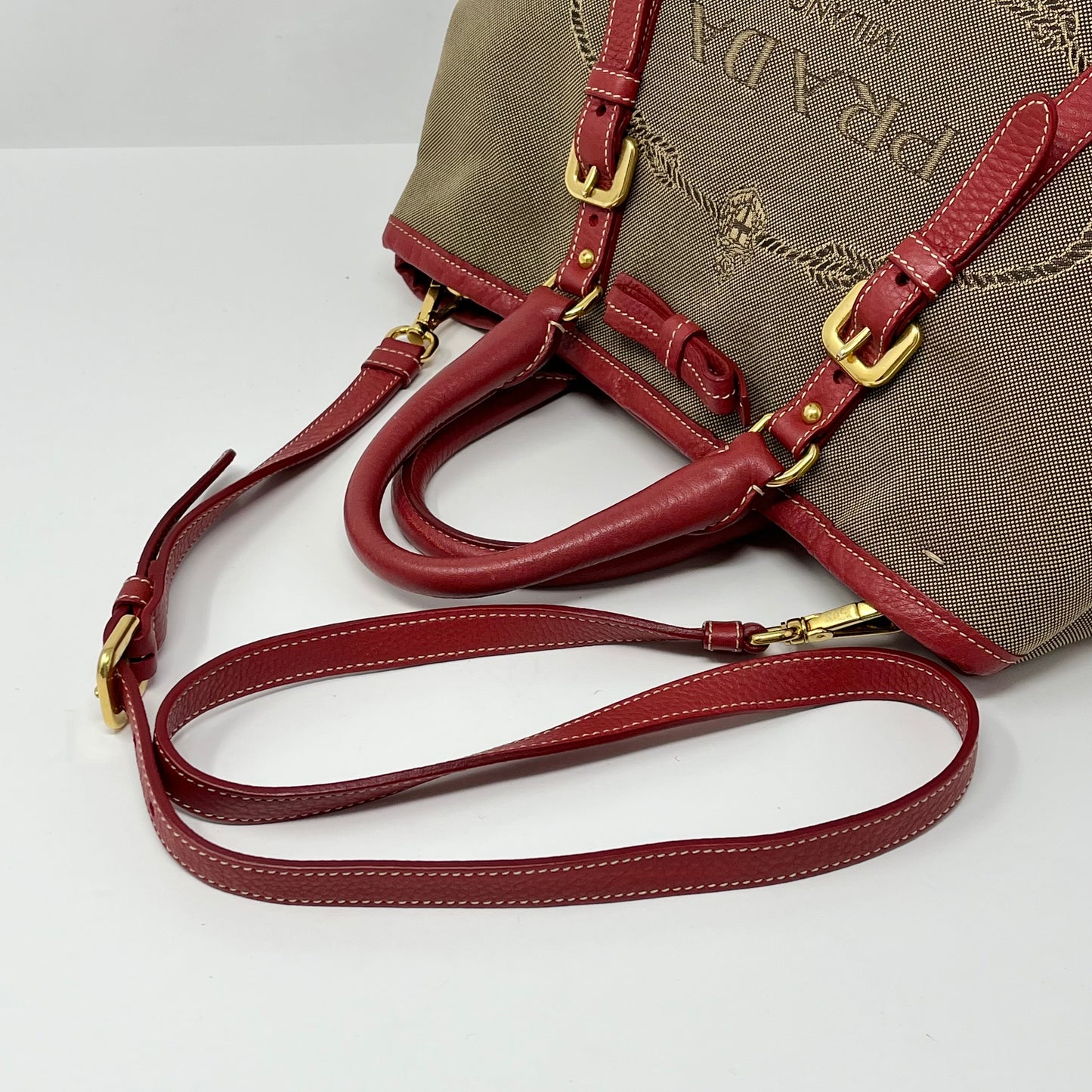 Prada Logo Jacquard Tote