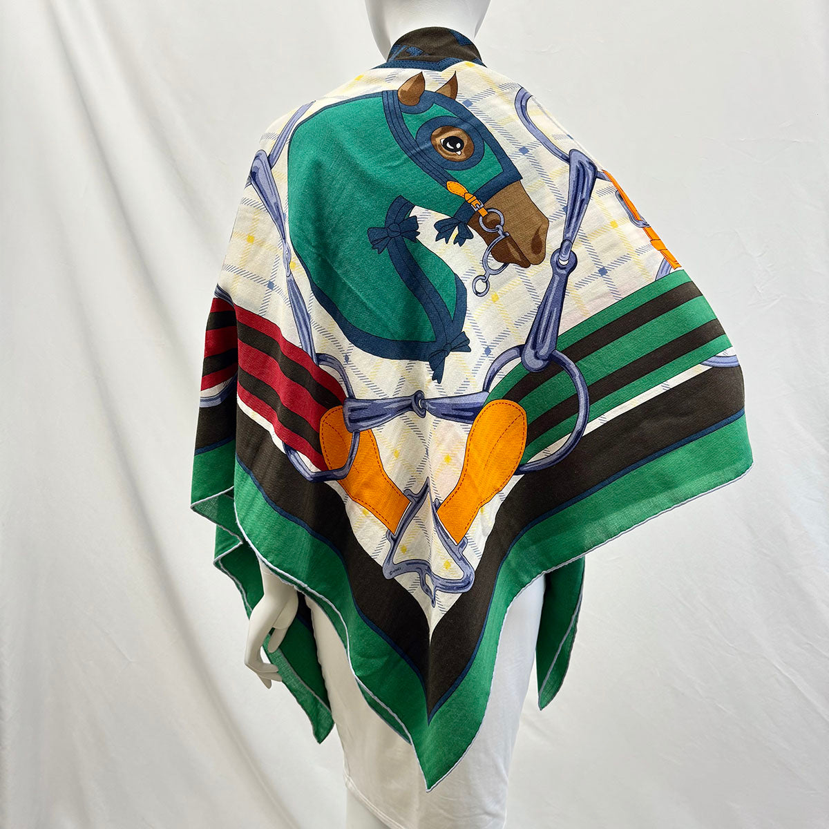 Hermes Sellier Equestrian Shawl