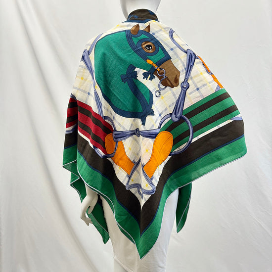 Hermes Sellier Equestrian Shawl