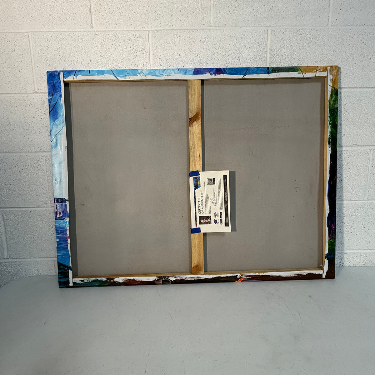 "City by the Lake" Signed on Reverse (COA)