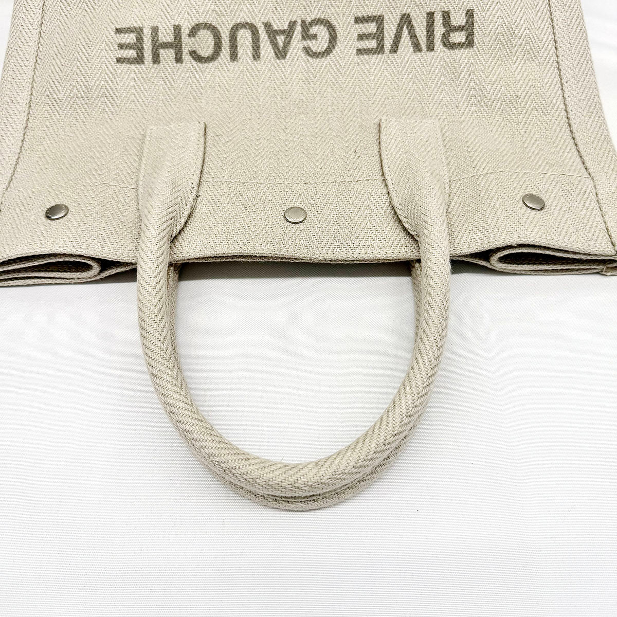 Saint Laurent "Rive Gauche" Canvas Vertical Tote