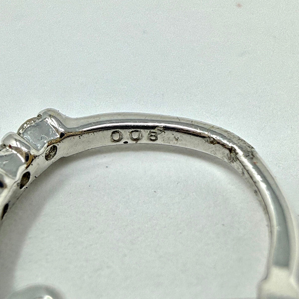 Diamond and White Gold Huggie Earrings