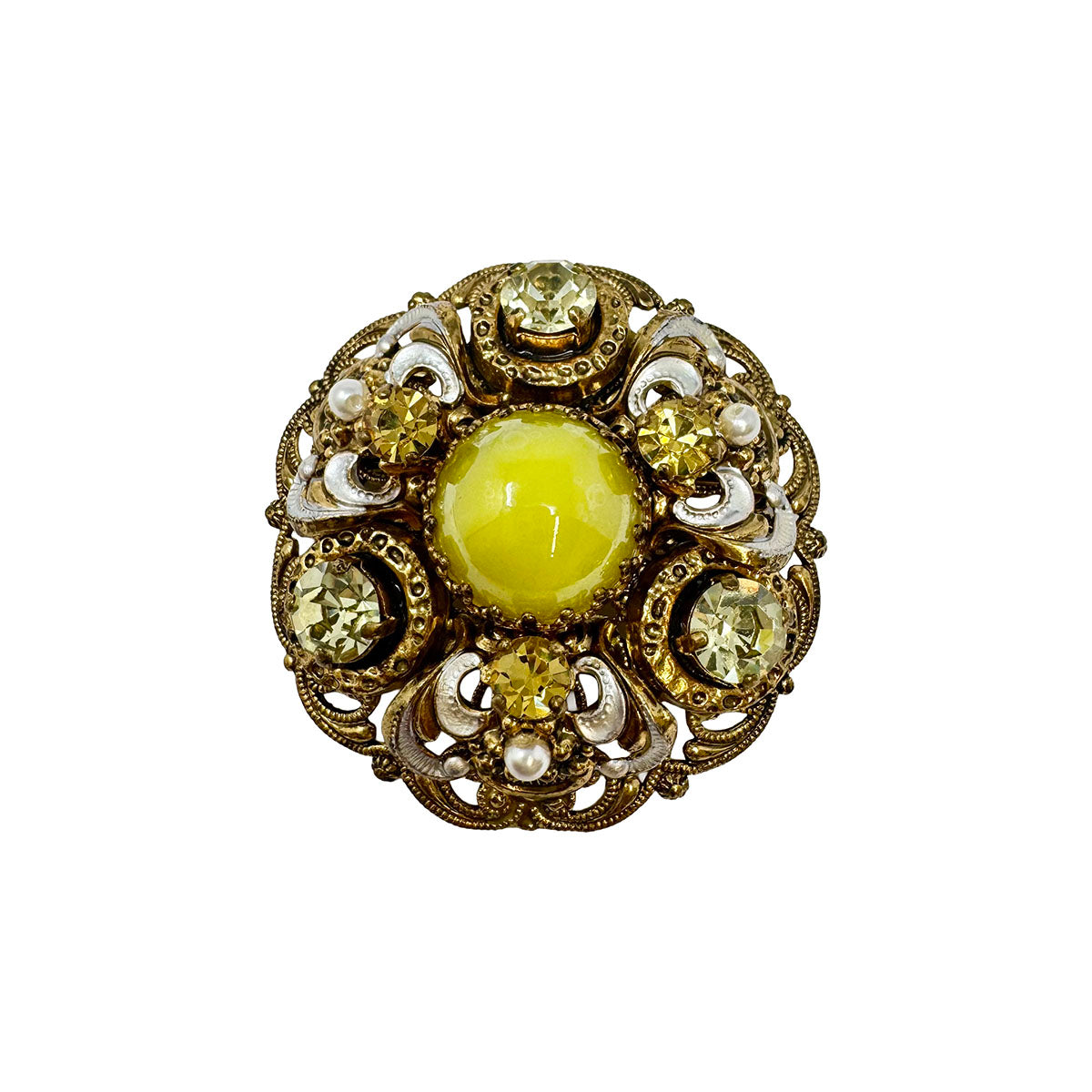 Vintage West German Filigree Brooch Pin