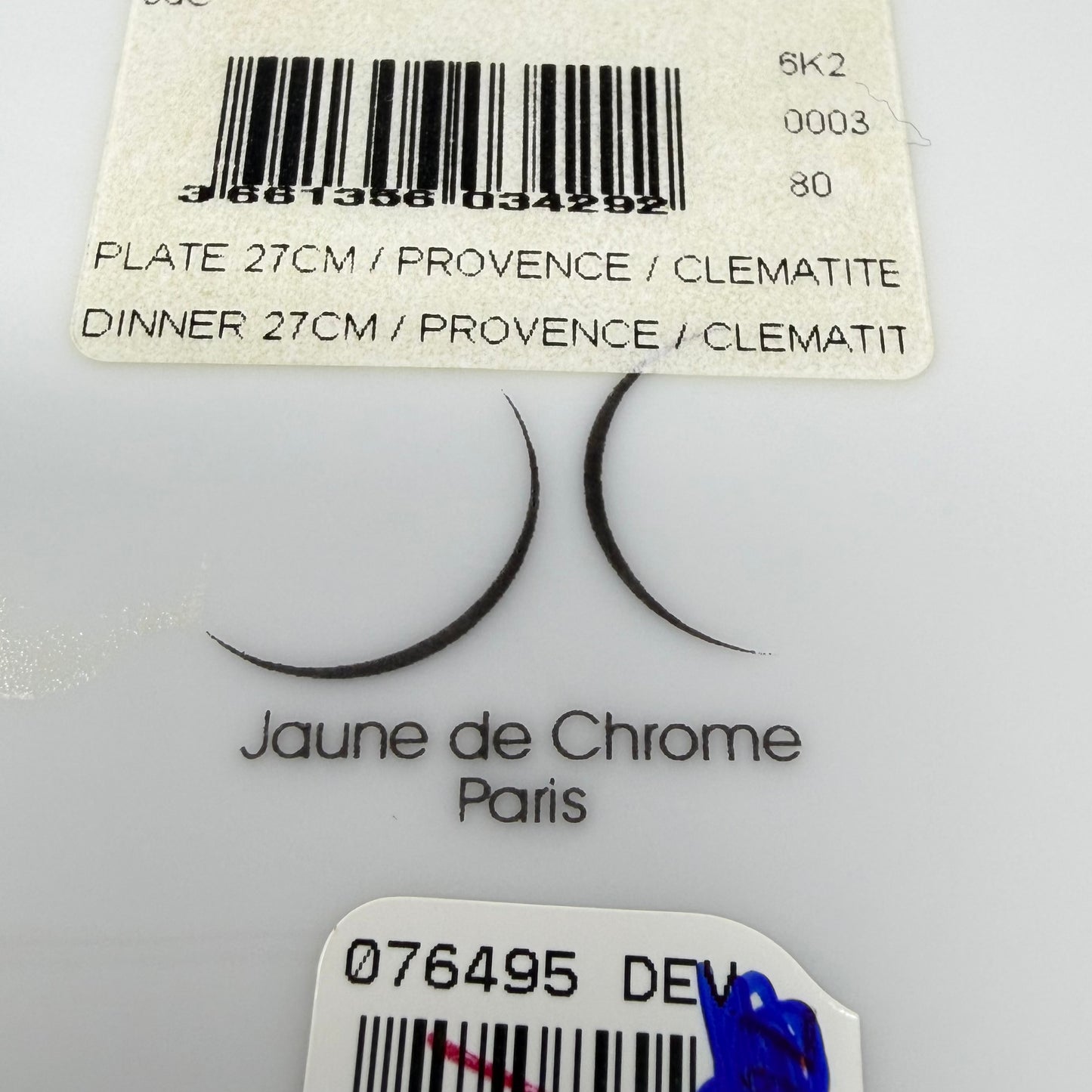 9 PC Jaune De Chrome " Big Bang Bronze"  Dinner plate