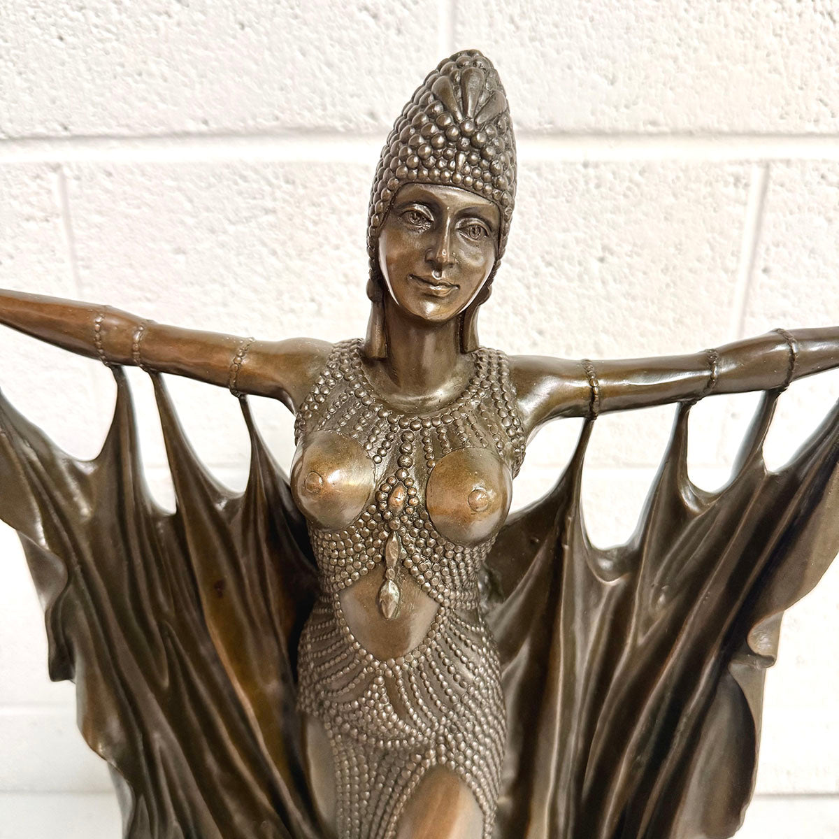 "Semiramis the Mythical Queen" Bronze Sculpture Signed