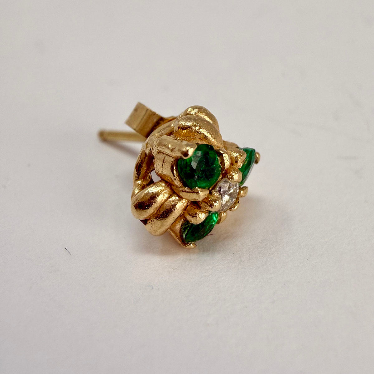 Emerald and Diamond Earrings