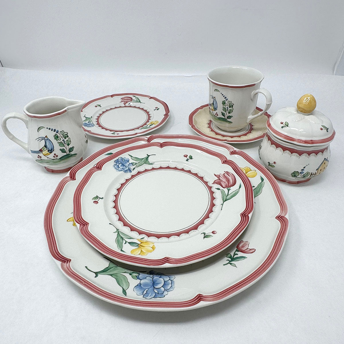 Villeroy & Boch Set of 50 pcs 8 6pc Place  "Jardin D'Alsace Fleur"