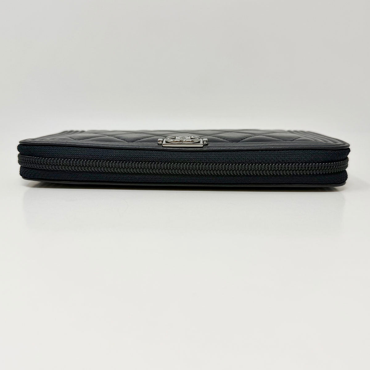 Chanel Boy Zip Around Wallet