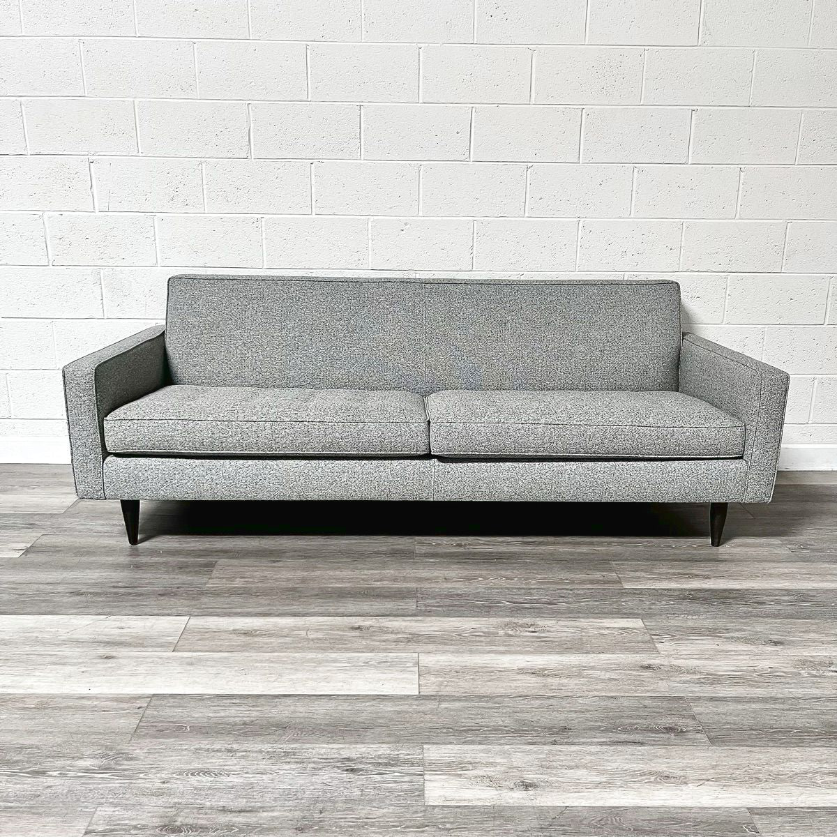 Sofa with Button Tufted Seat Cushions and Piped Edging
