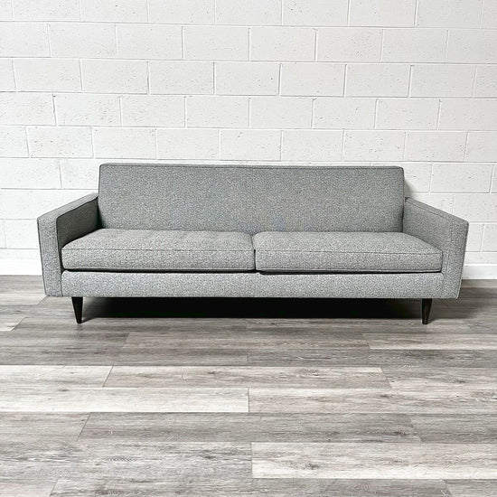 Sofa with Button Tufted Seat Cushions and Piped Edging