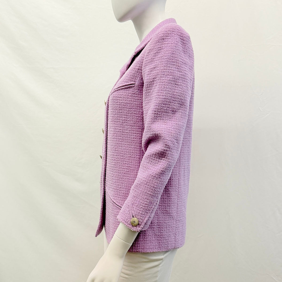 Chanel  Vintage Double Breasted Tweed Jacket