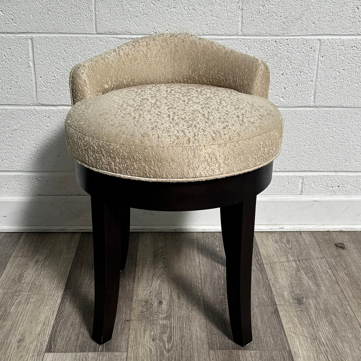 Upholstered Cream Stool