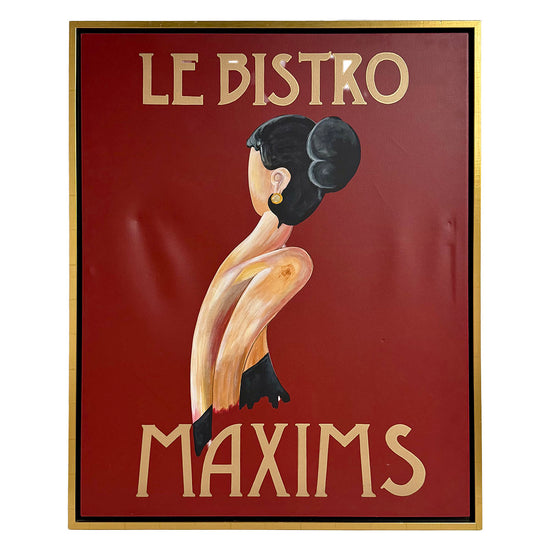 "Le Bistro Maxims" Giclee Painting