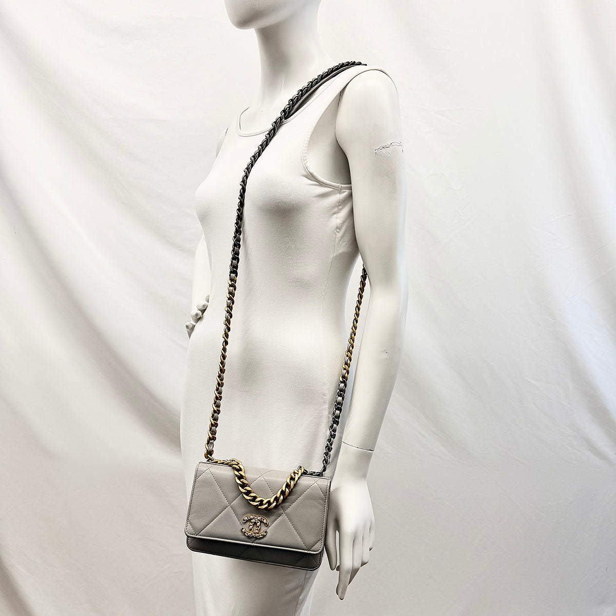 Chanel Quilted 19 Wallet on the Chain