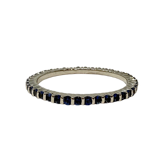 Platinum Ring with Sapphires