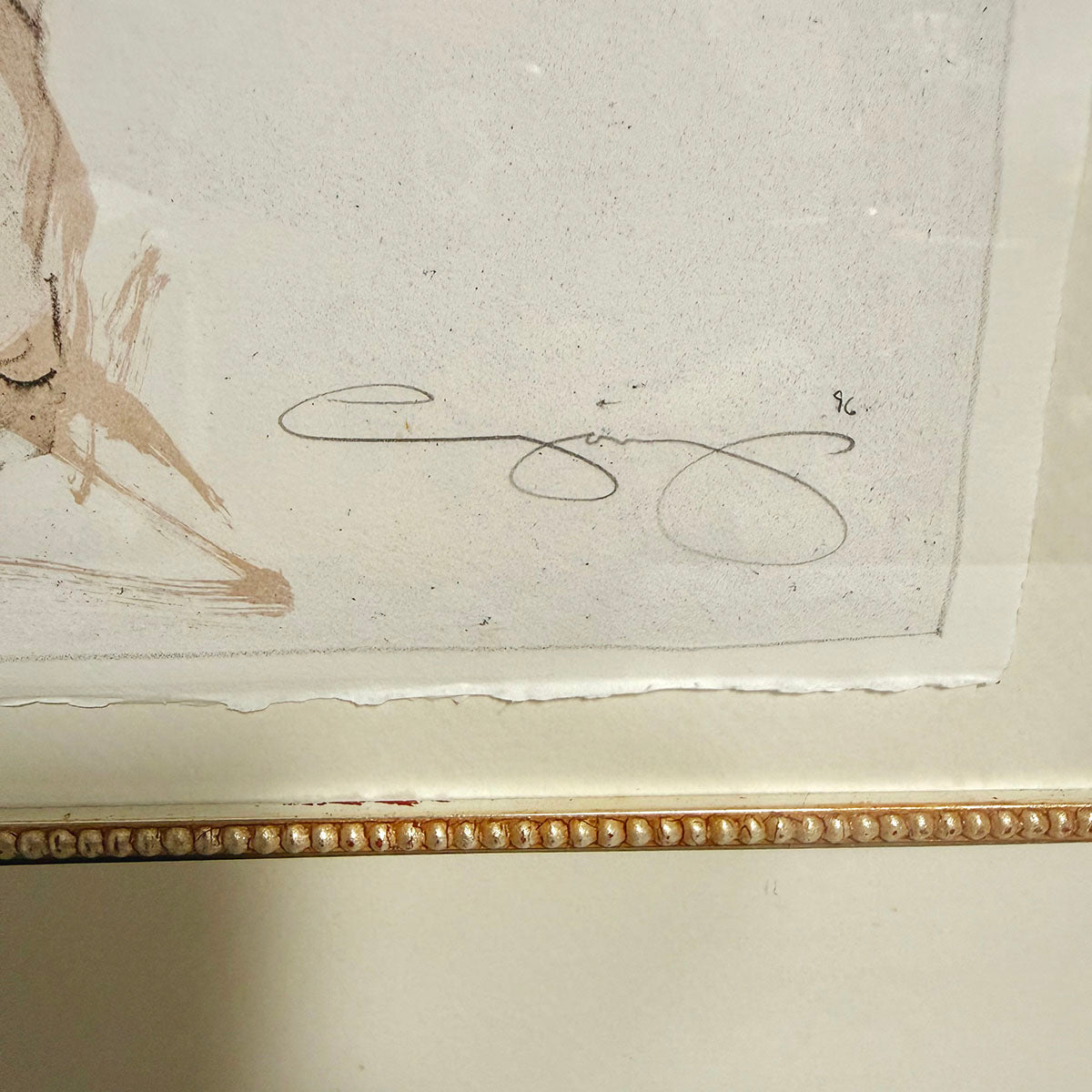 Framed Mixed Media Arwork signed
