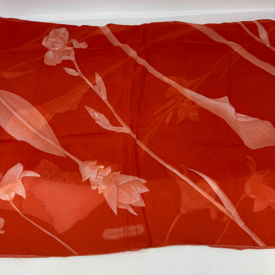 Salvatore Ferragamo Silk Floral Scarf