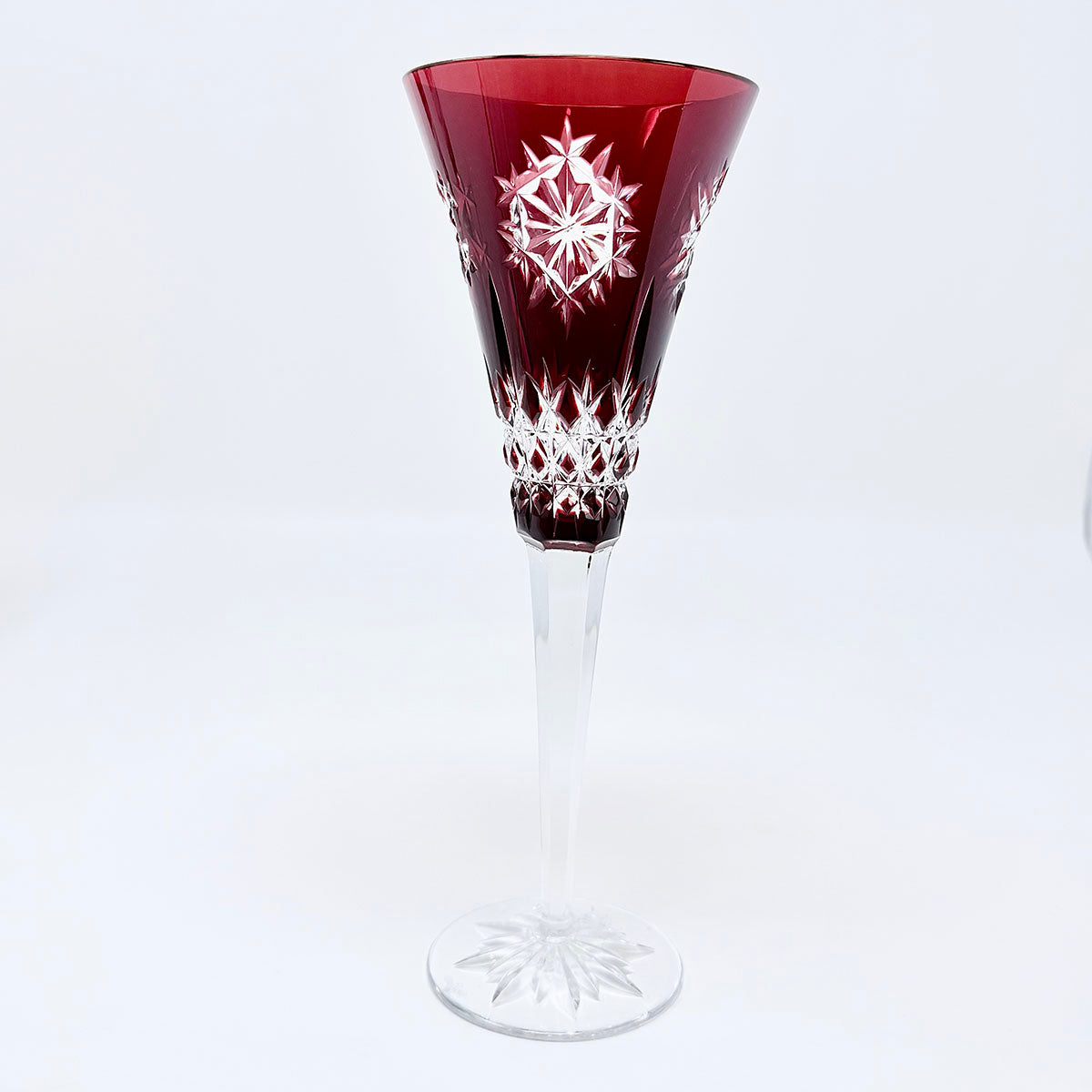 Fluted Champagne Glasses Joy Snowflake Wishes Set of 6