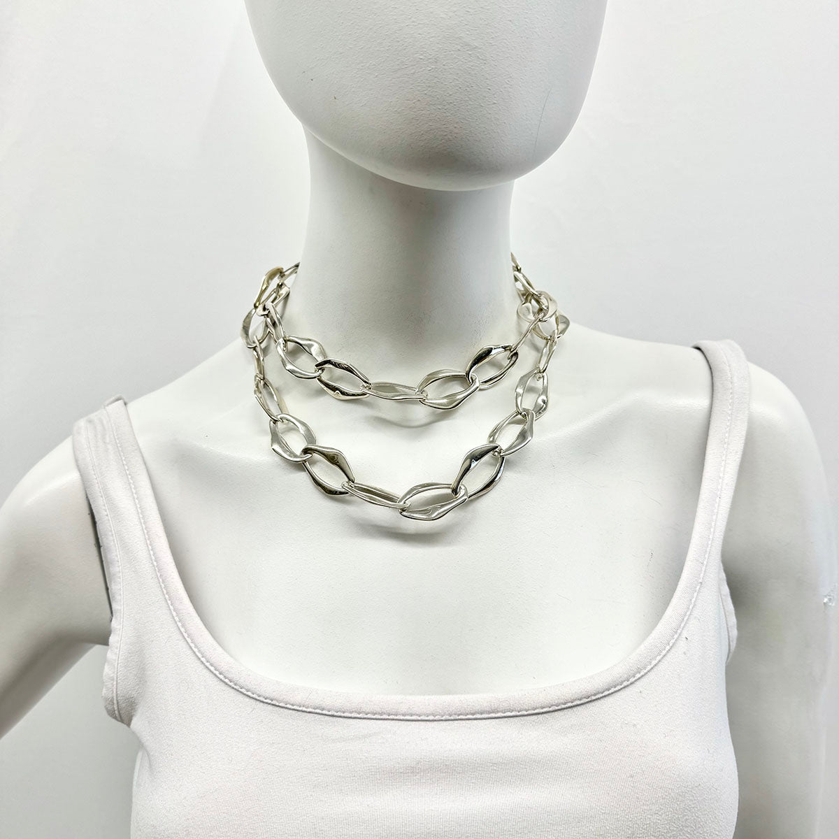 Tiffany & Co. Vintage Sterling Silver Elsa Peretti's Aegean Collection  Necklace
