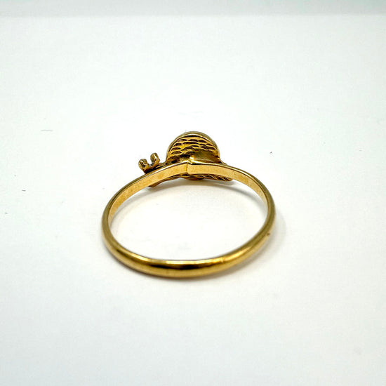 18K Swirl Ring