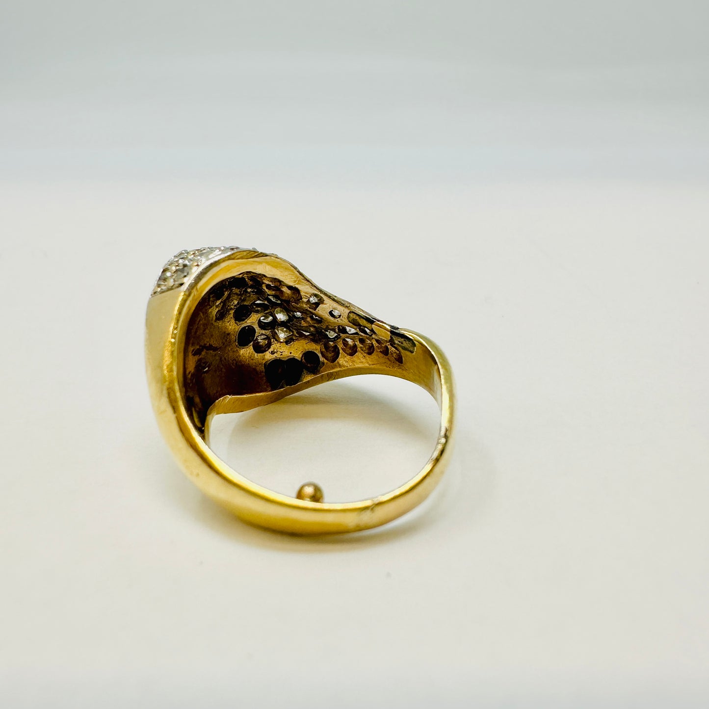 14K Pave Diamond Ring