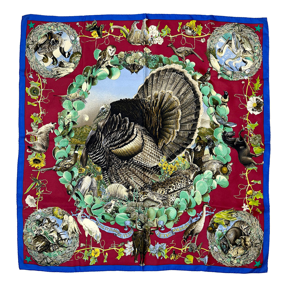 Hermes "Faune et Flore du Texas" Scarf