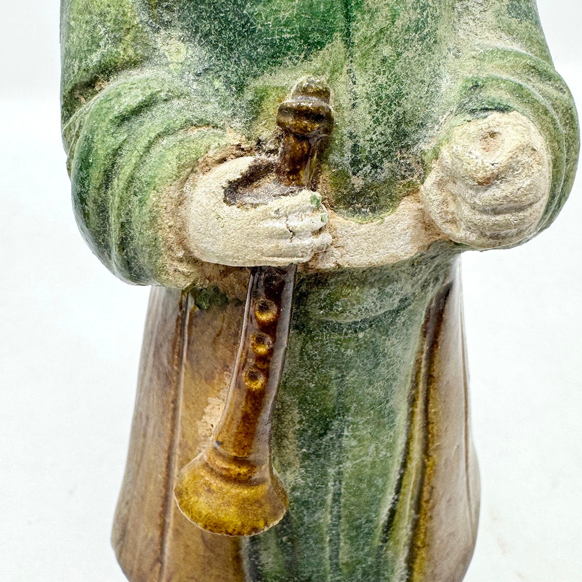 Set of Three Glazed Pottery Figures of Musician Ming Dynasty